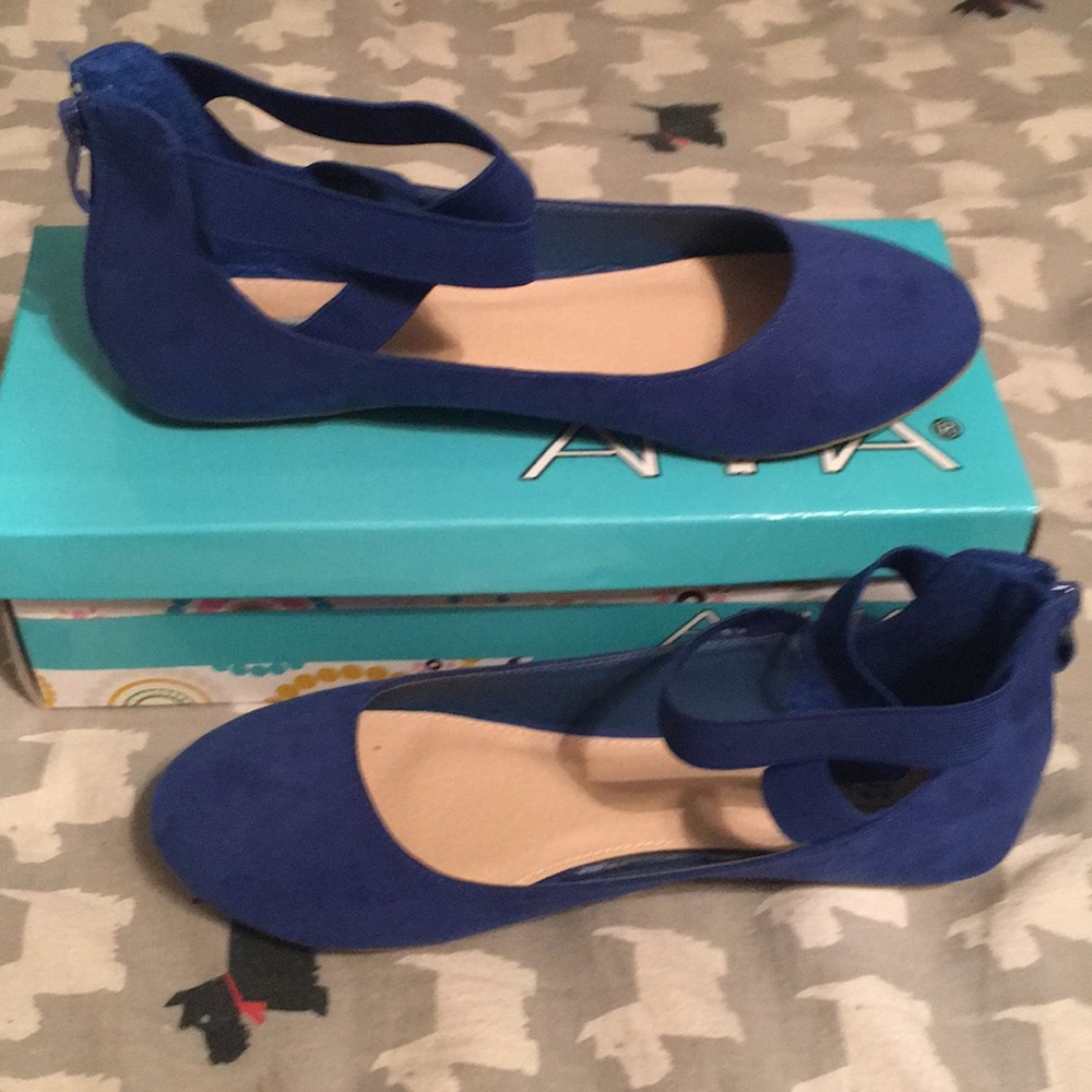 Blue flats